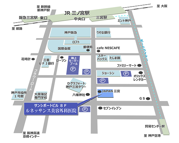 神戸院のマップ